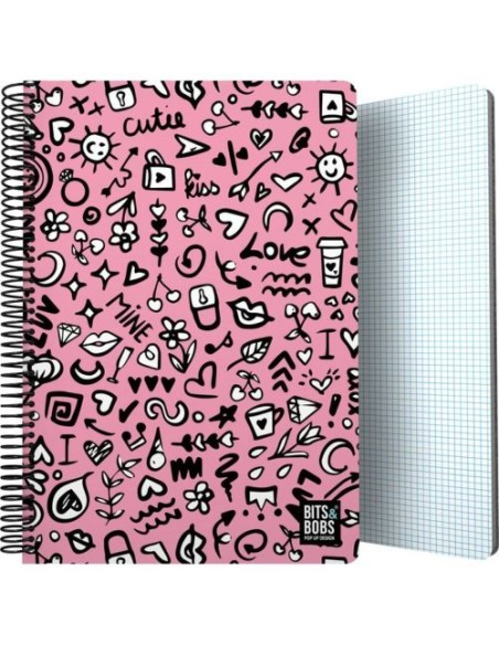 CUADERNO PP Fº 80H 90G C4MM BampB I LOVE YOU 294x21x16cm